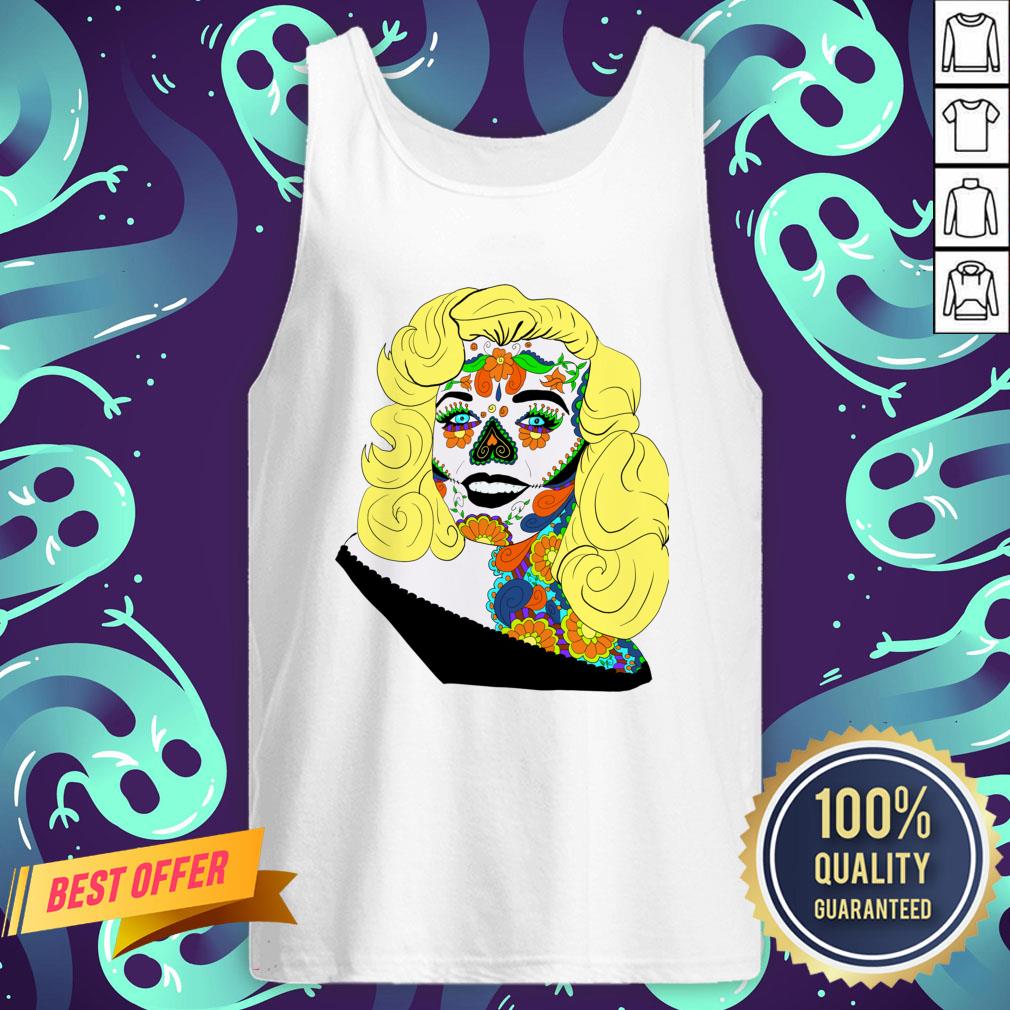 Sugar Skull Girl Movie Star Dia De Muertos Day Of The Dead Shirt