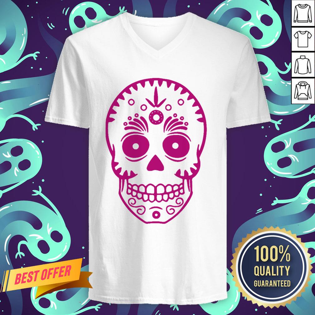 Sugar Skull Purple Day Of The Dead Muertos Shirt