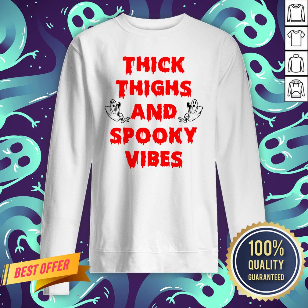 Thick Thighs And Spooky Vibes 2020 Halloween Shirt