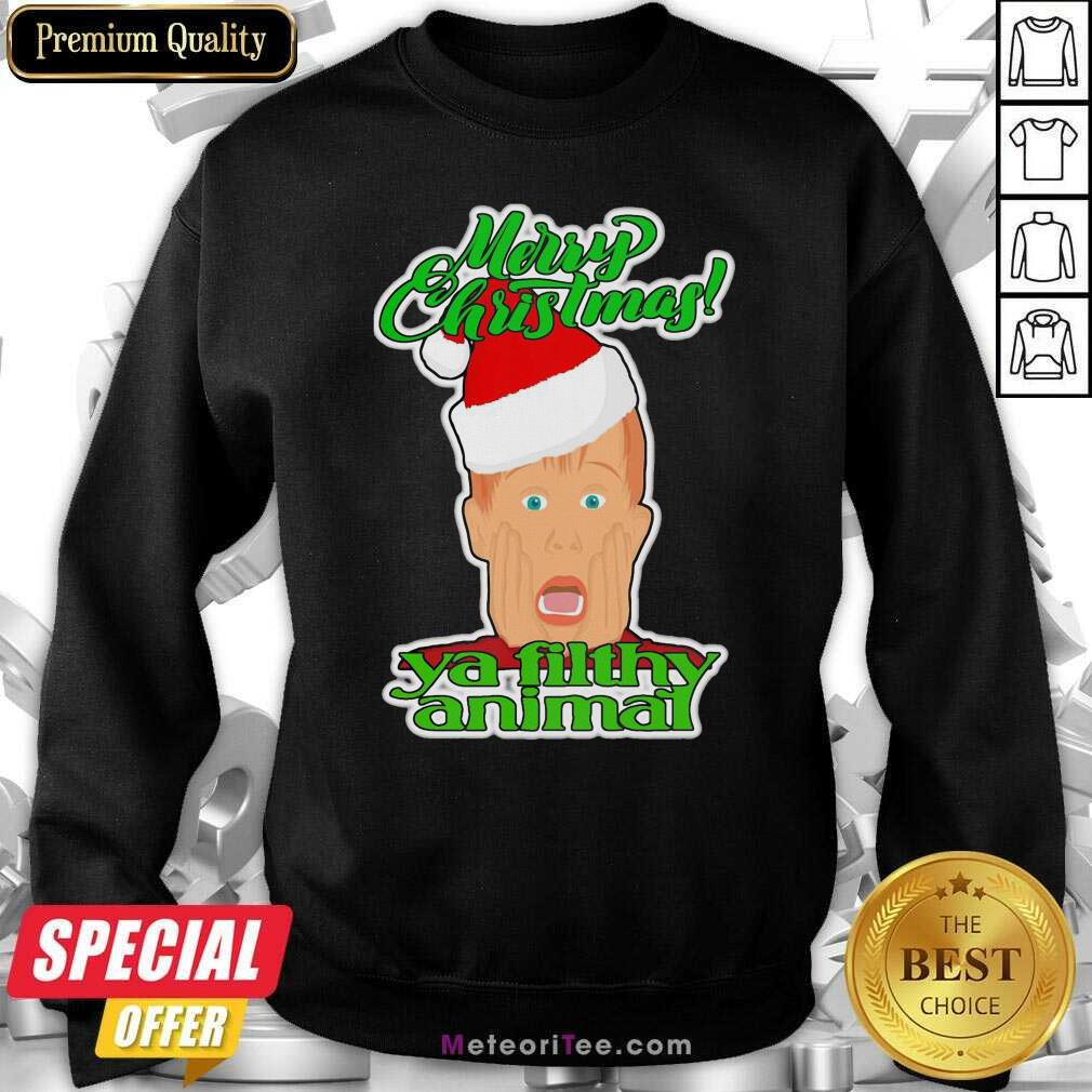Top Home Alone Movie Santa Merry Christmas Ya Filthy Animal Shirt
