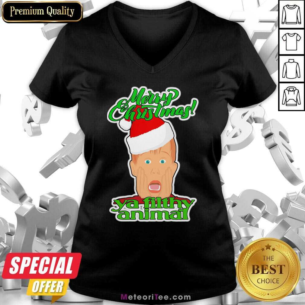 Top Home Alone Movie Santa Merry Christmas Ya Filthy Animal Shirt