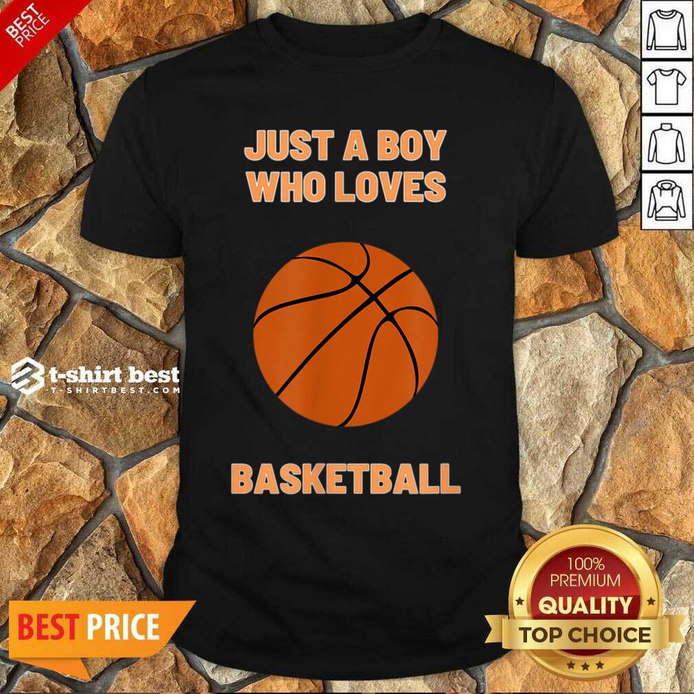 Just A Boy Who Loves 1 Basketball Shirt