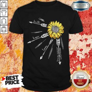 Top Faith Hope Love Brain Cancer Awareness Shirt