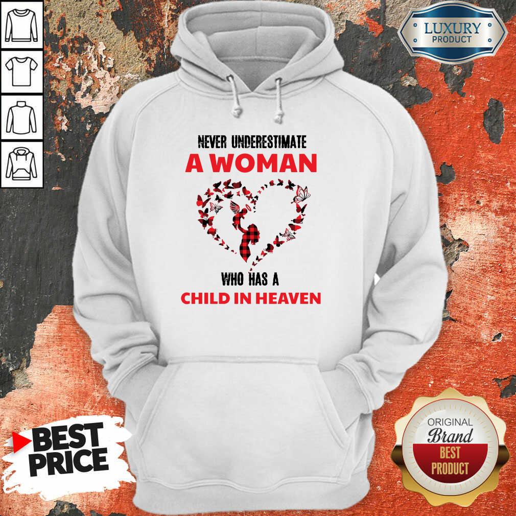 A Woman Who Has A Child In Heaven Shirt