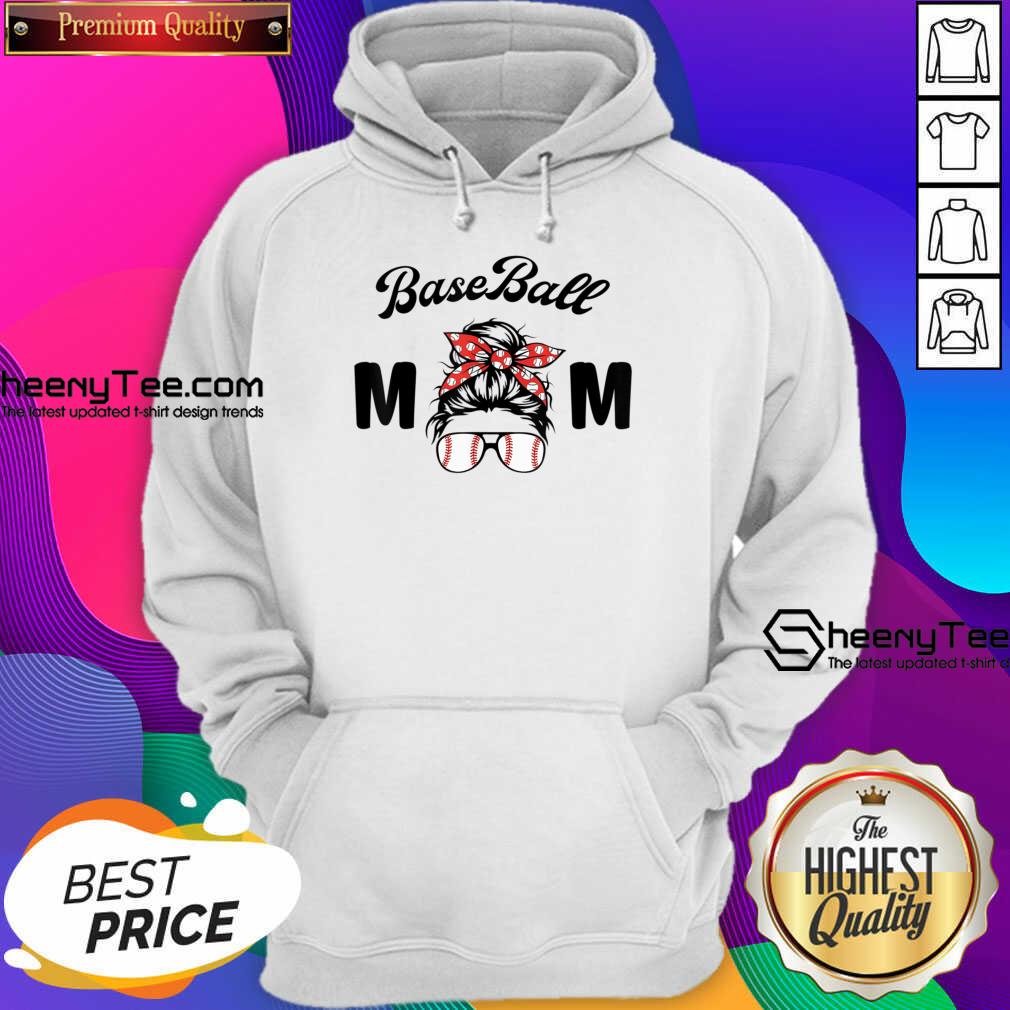 Baseball Mom Messy Bun Shirt