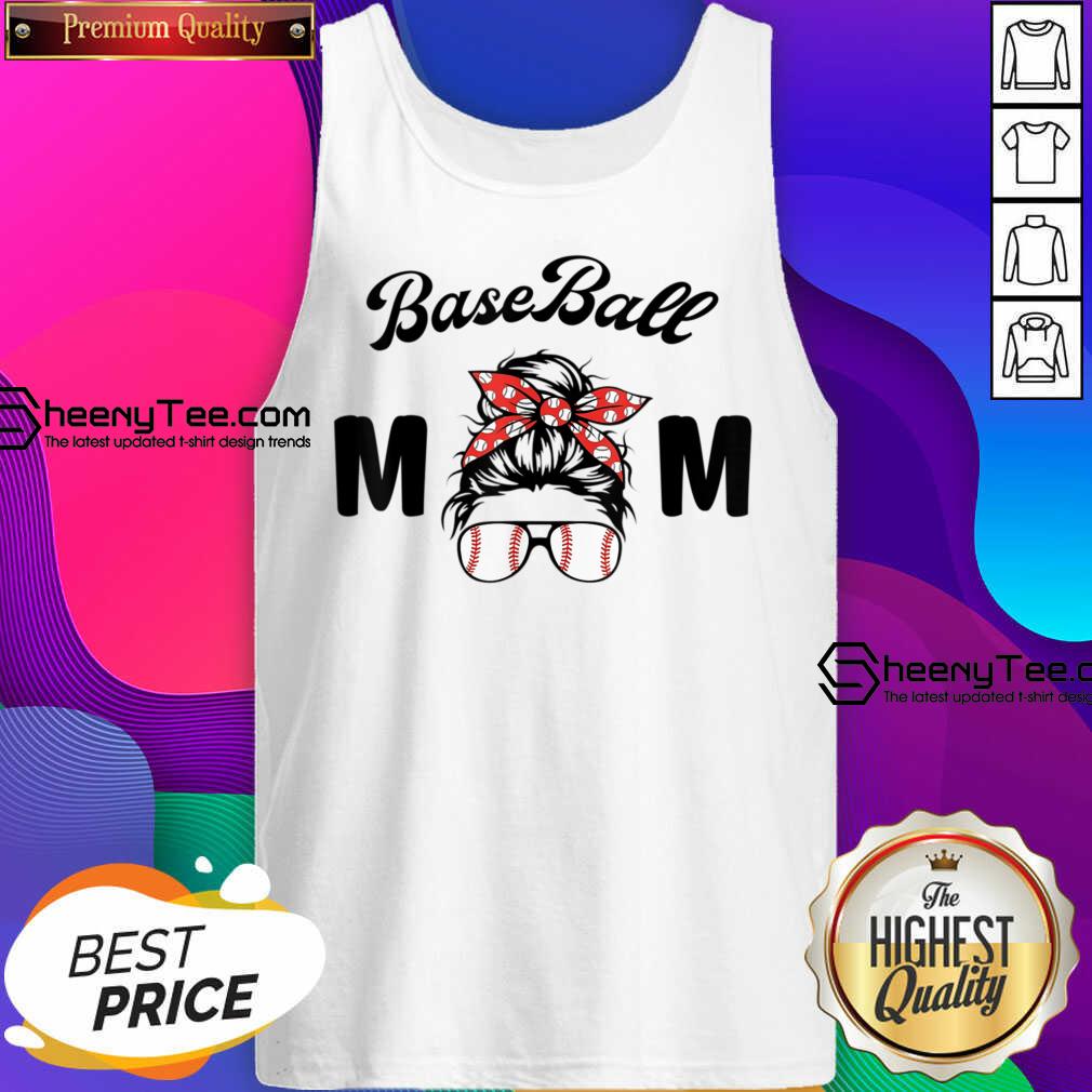 Baseball Mom Messy Bun Shirt