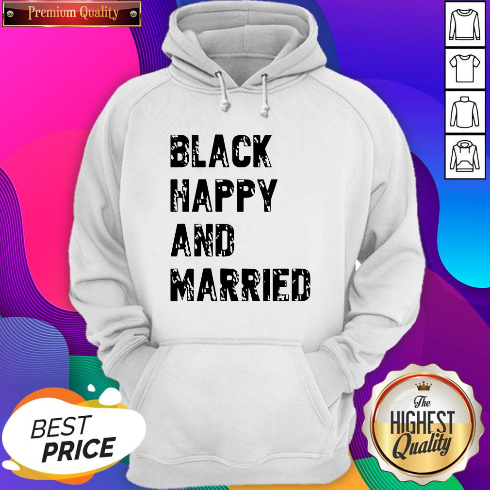 Black Happy And Married Shirt