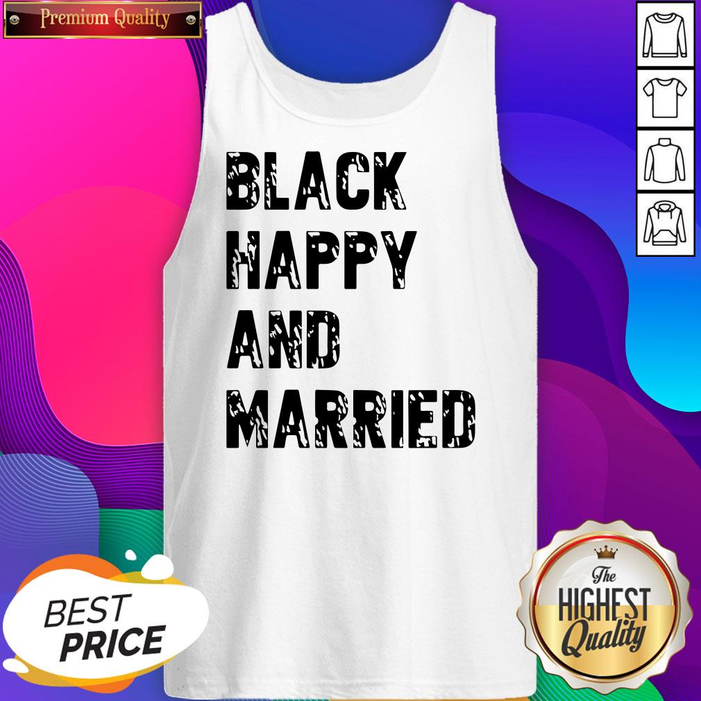Black Happy And Married Shirt