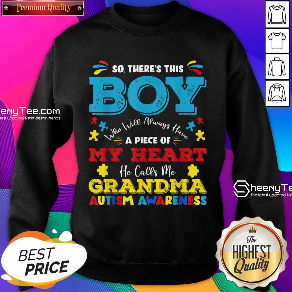 Boy Calls Me Grandma 9 Autism Awareness Shirt