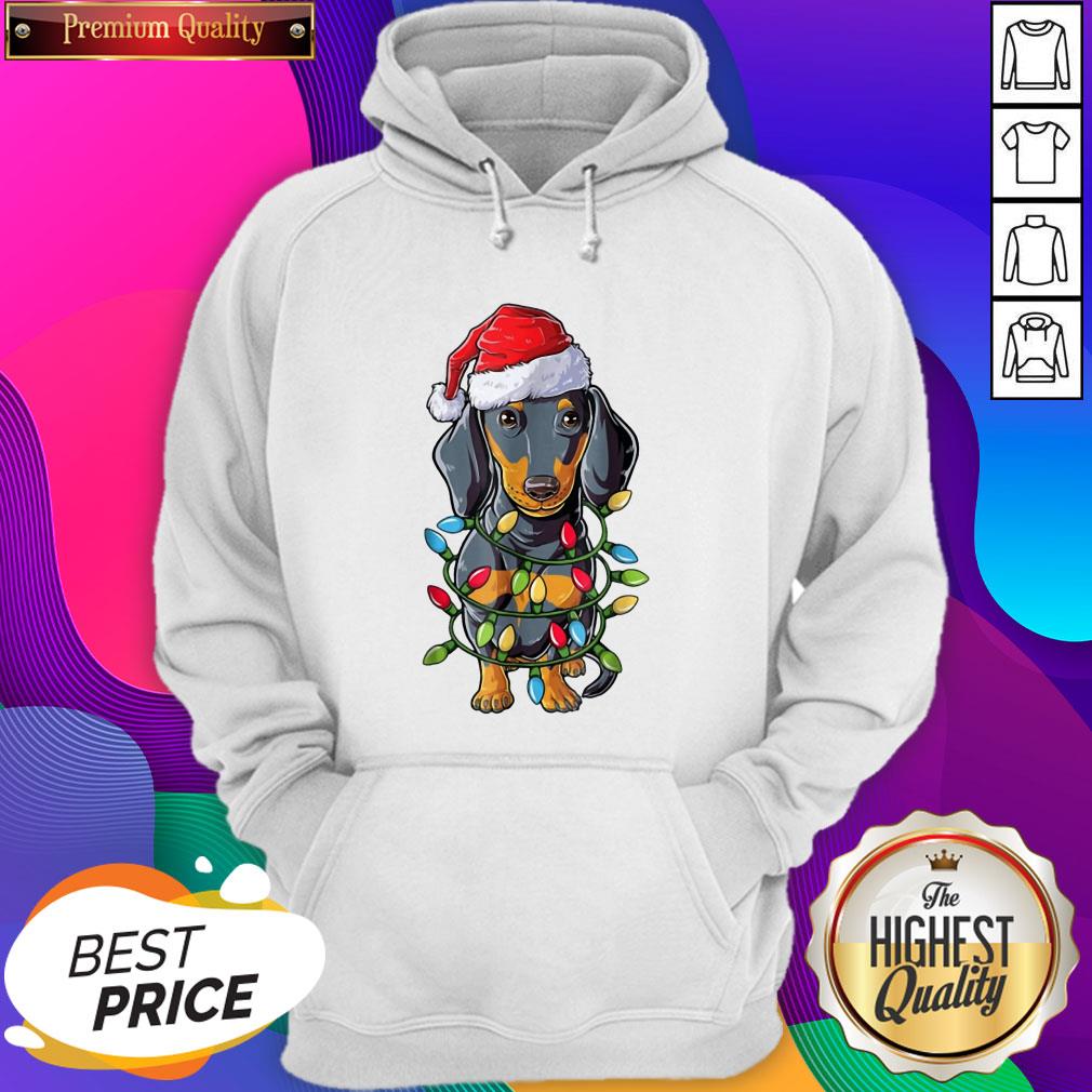 Dachshund Santa Light Christmas Shirt