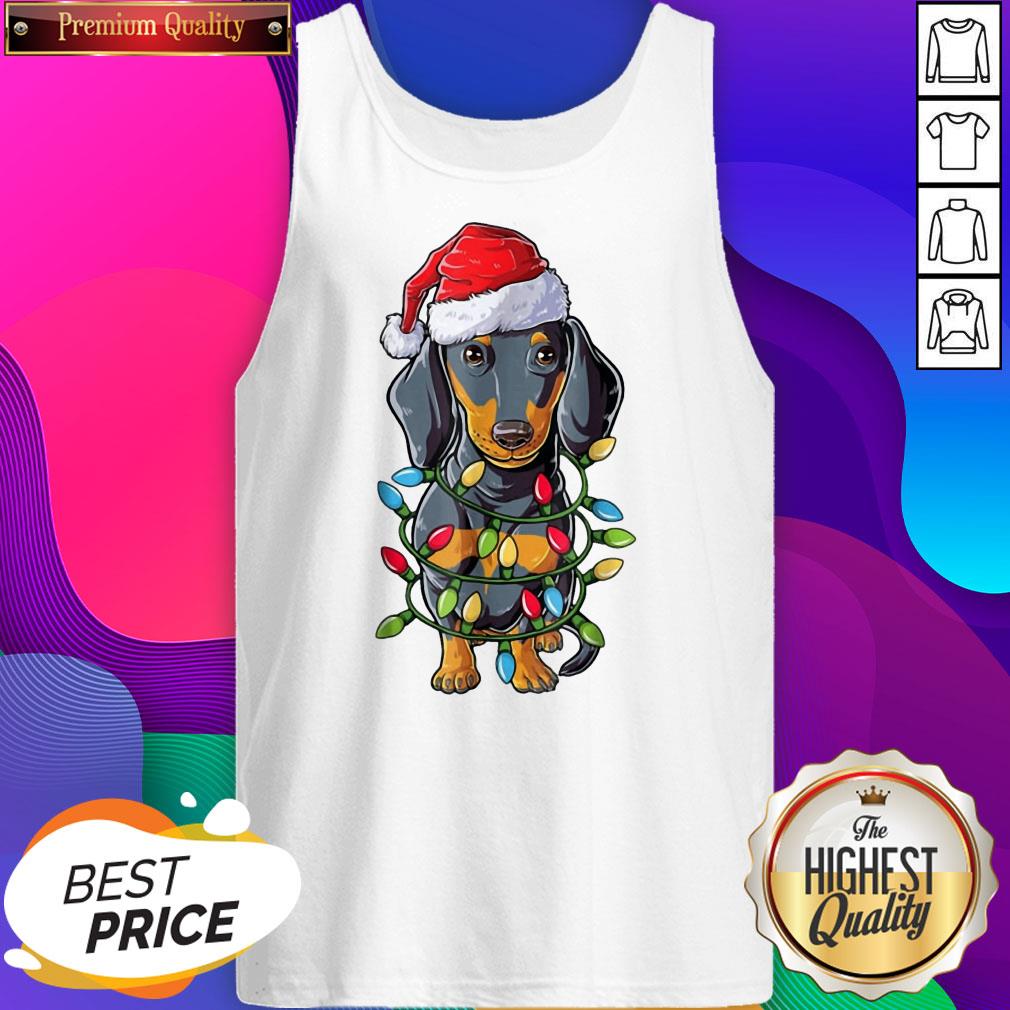 Dachshund Santa Light Christmas Shirt