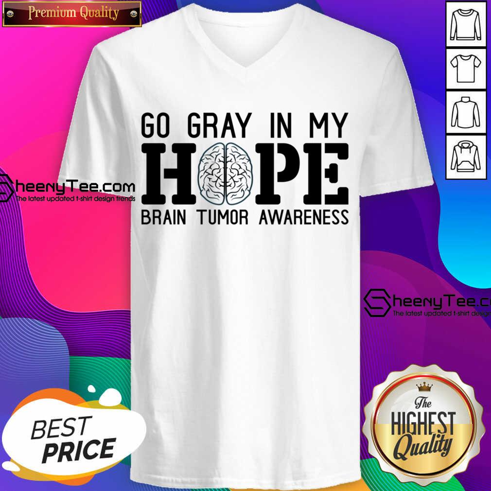 Go Gray In My Hope Brain Tumor Awareness Shirt