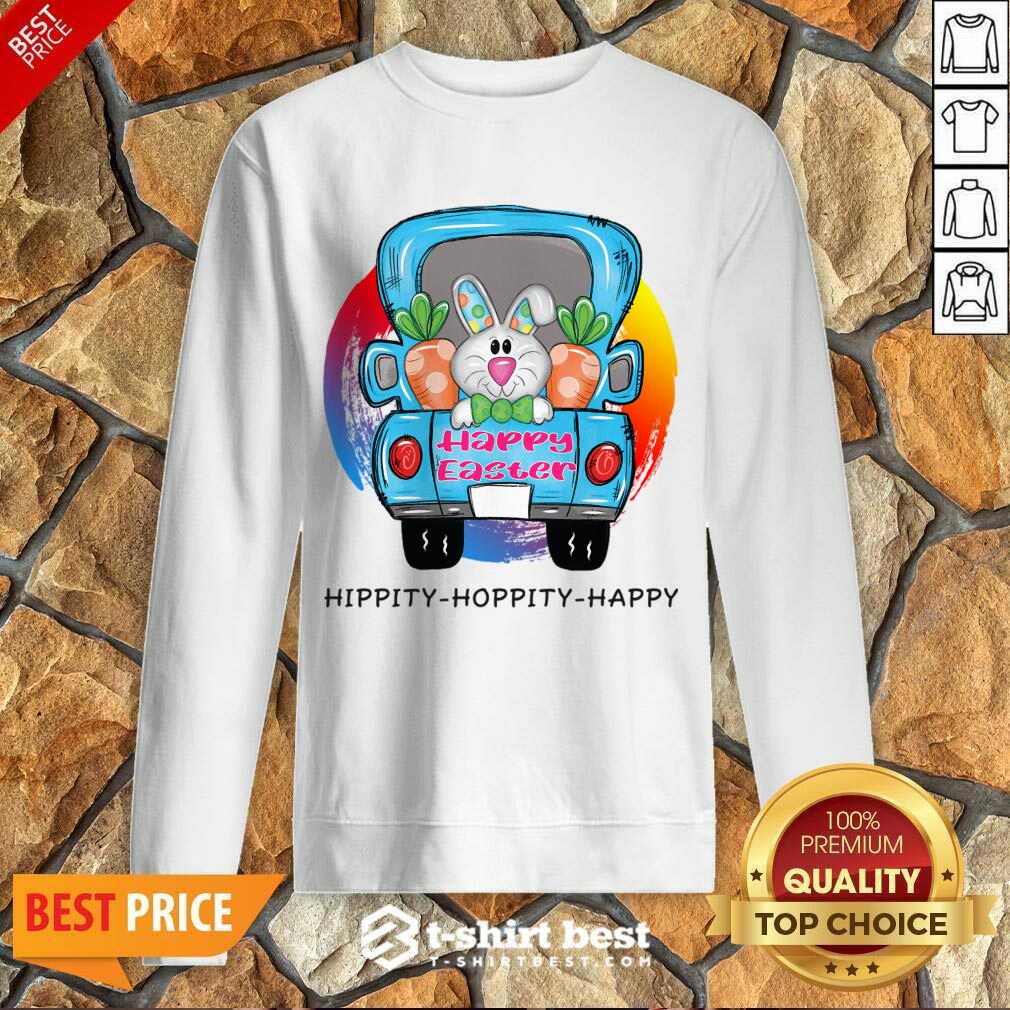 Happy Easter Bunny Hunting Eggs On Classic Truck Shirt