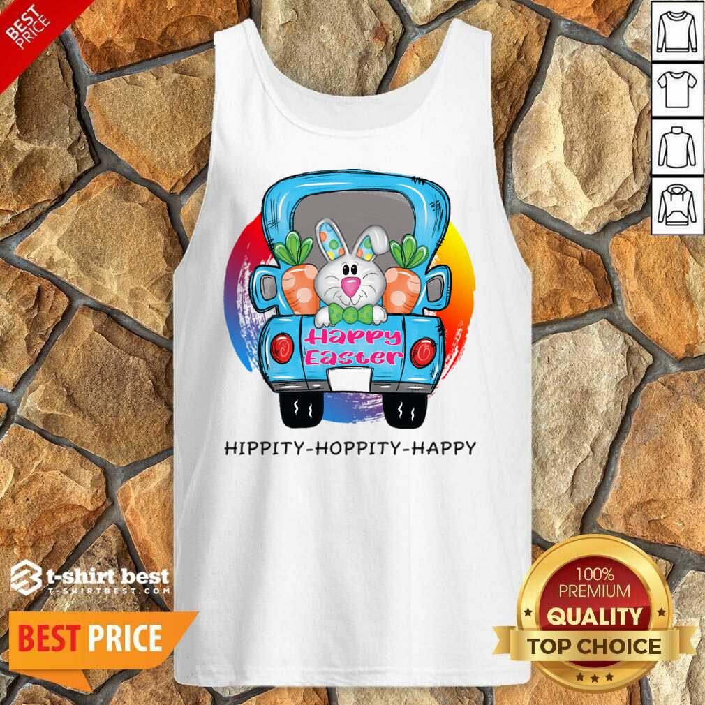 Happy Easter Bunny Hunting Eggs On Classic Truck Shirt