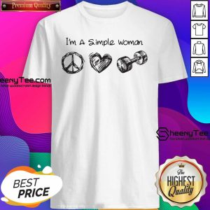 Good I’m A Simple Peace Love Gym Shirt