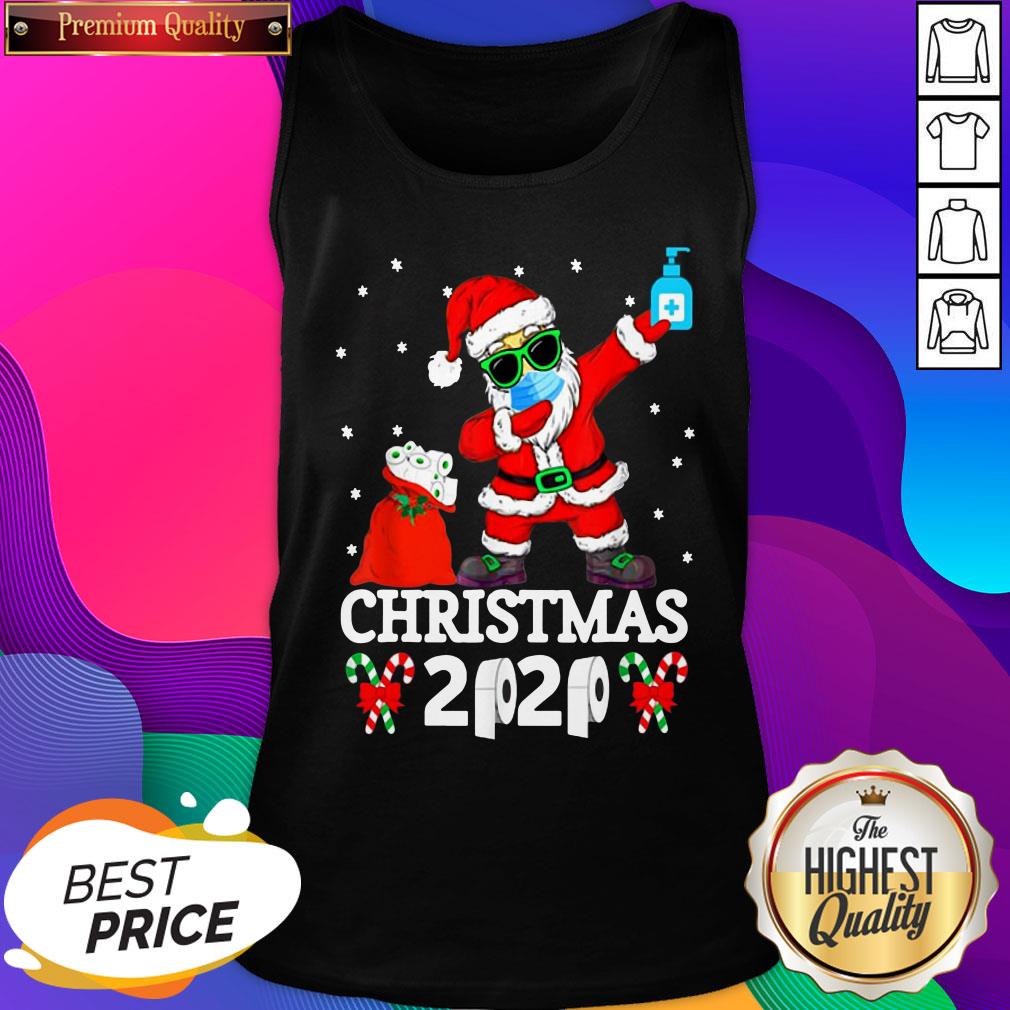 Merry Christmas Quarantine 2020 Pajamas Family Xmas Dabbing Shirt