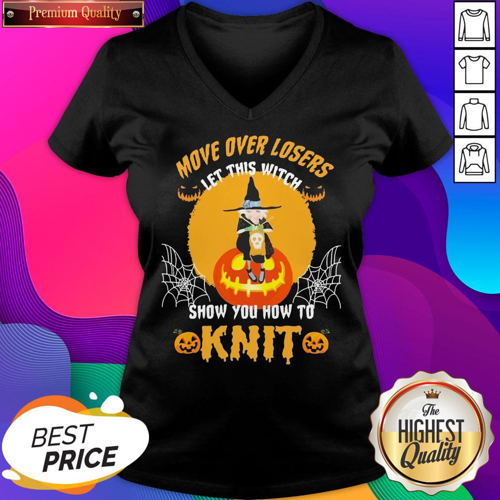Move Over Losers Let This Witch Show You How To Knit Halloween Shirt