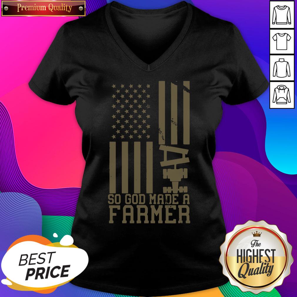 Nice So God Made A Farmer Shirt