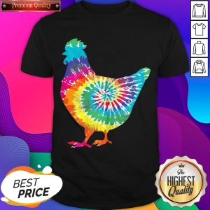 Hot Chicken Tie Dye Hippie Poultry Farmer Farm Shirt