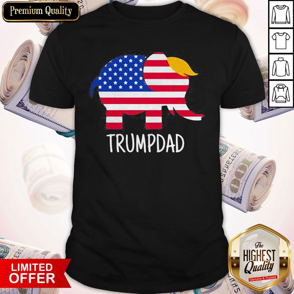 Official Trumpdad Trump Elephant American Flag Shirt