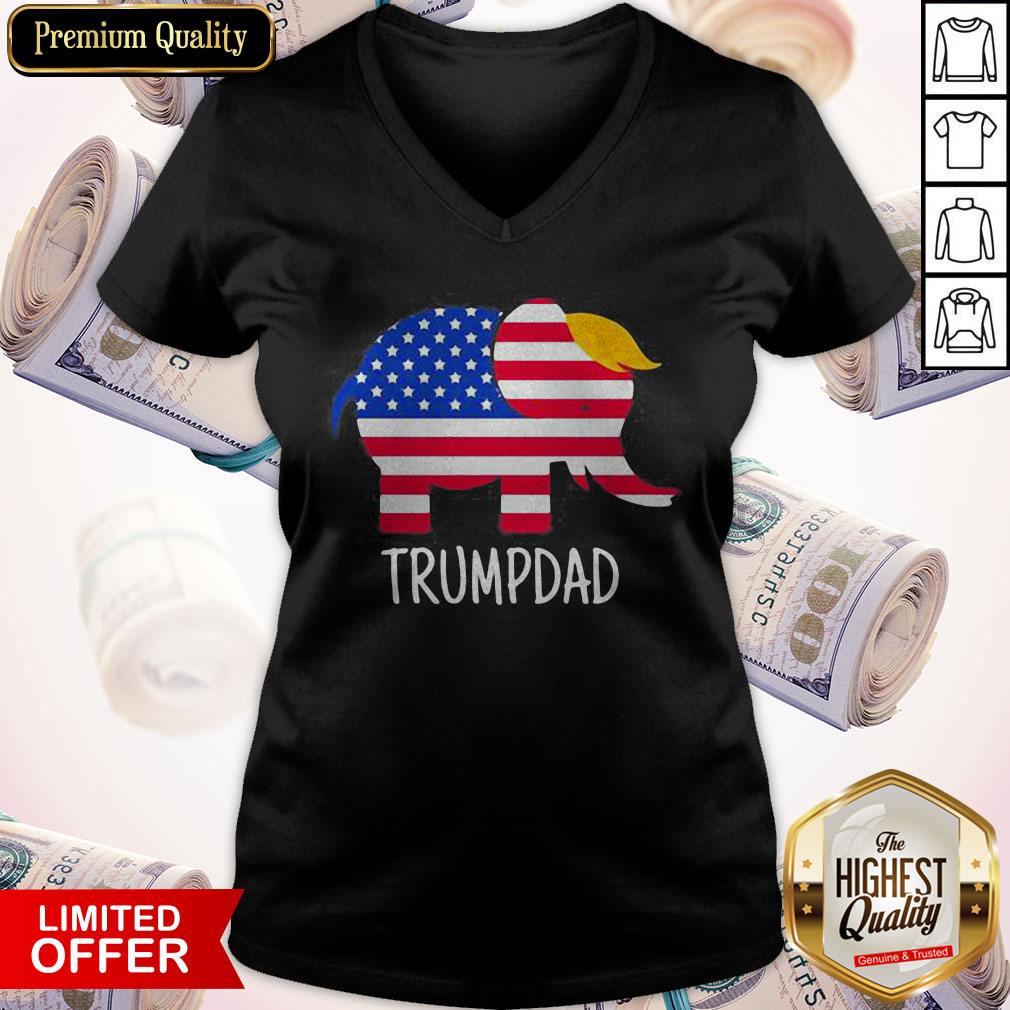 Official Trumpdad Trump Elephant American Flag Shirt