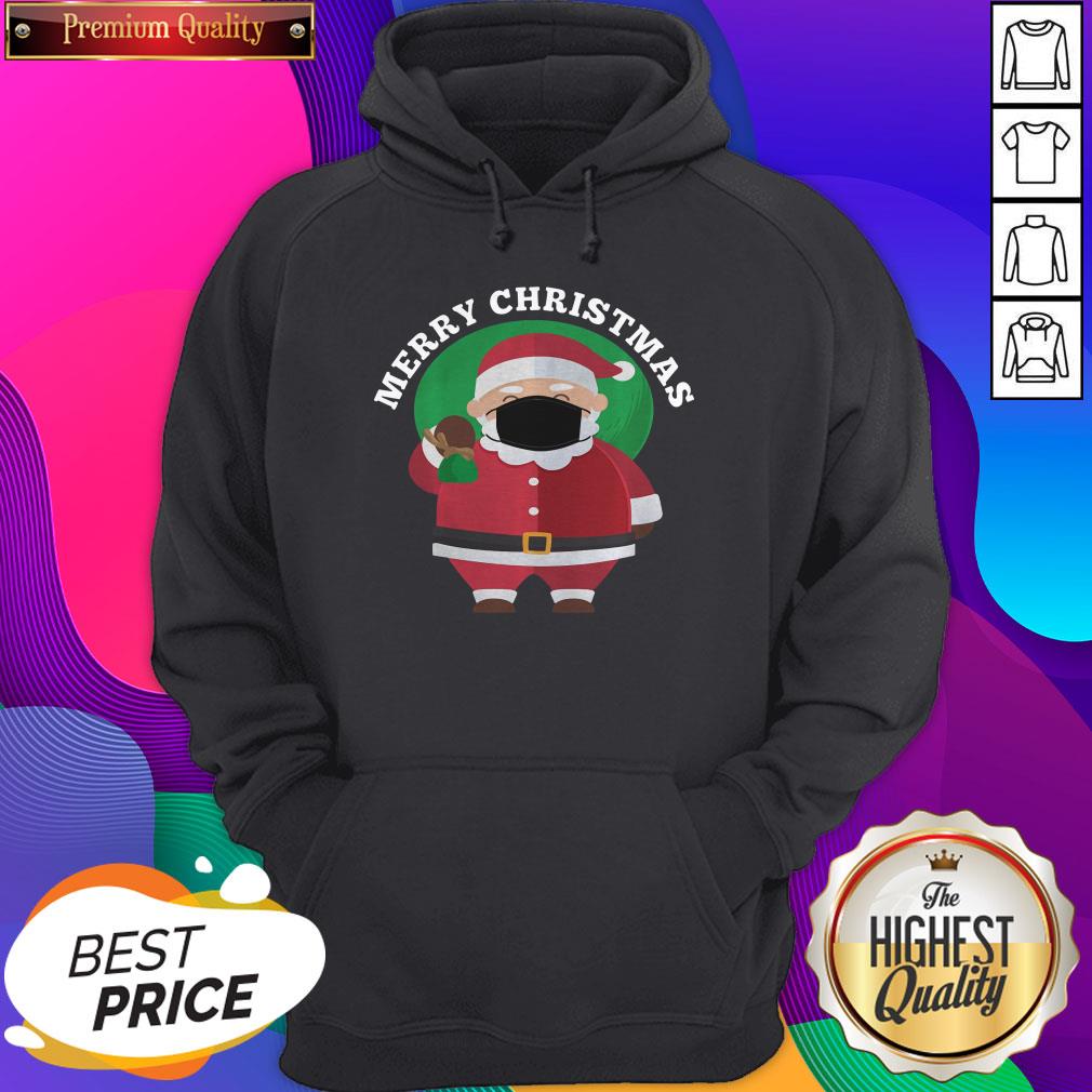 Santa Wearing Mask Quarantine Christmas 2020 Men Women Shirt