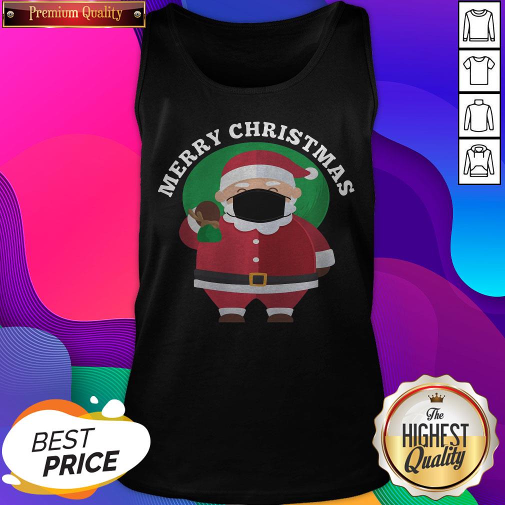 Santa Wearing Mask Quarantine Christmas 2020 Men Women Shirt