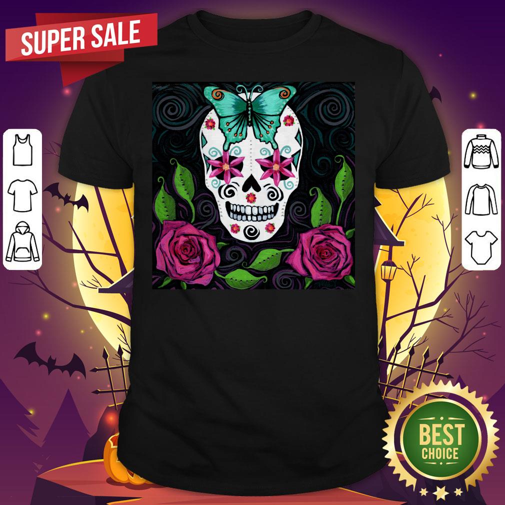 skull-with-teal-butterfly-and-red-roses-day-of-the-dead-shirt.jpg