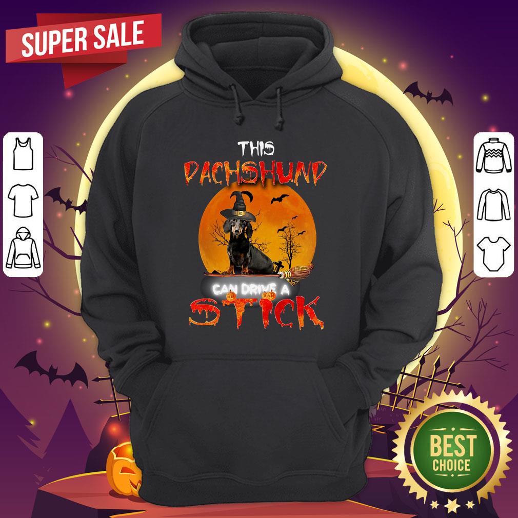 This Dachshund Witch Can Drive A Stick Halloween Shirt