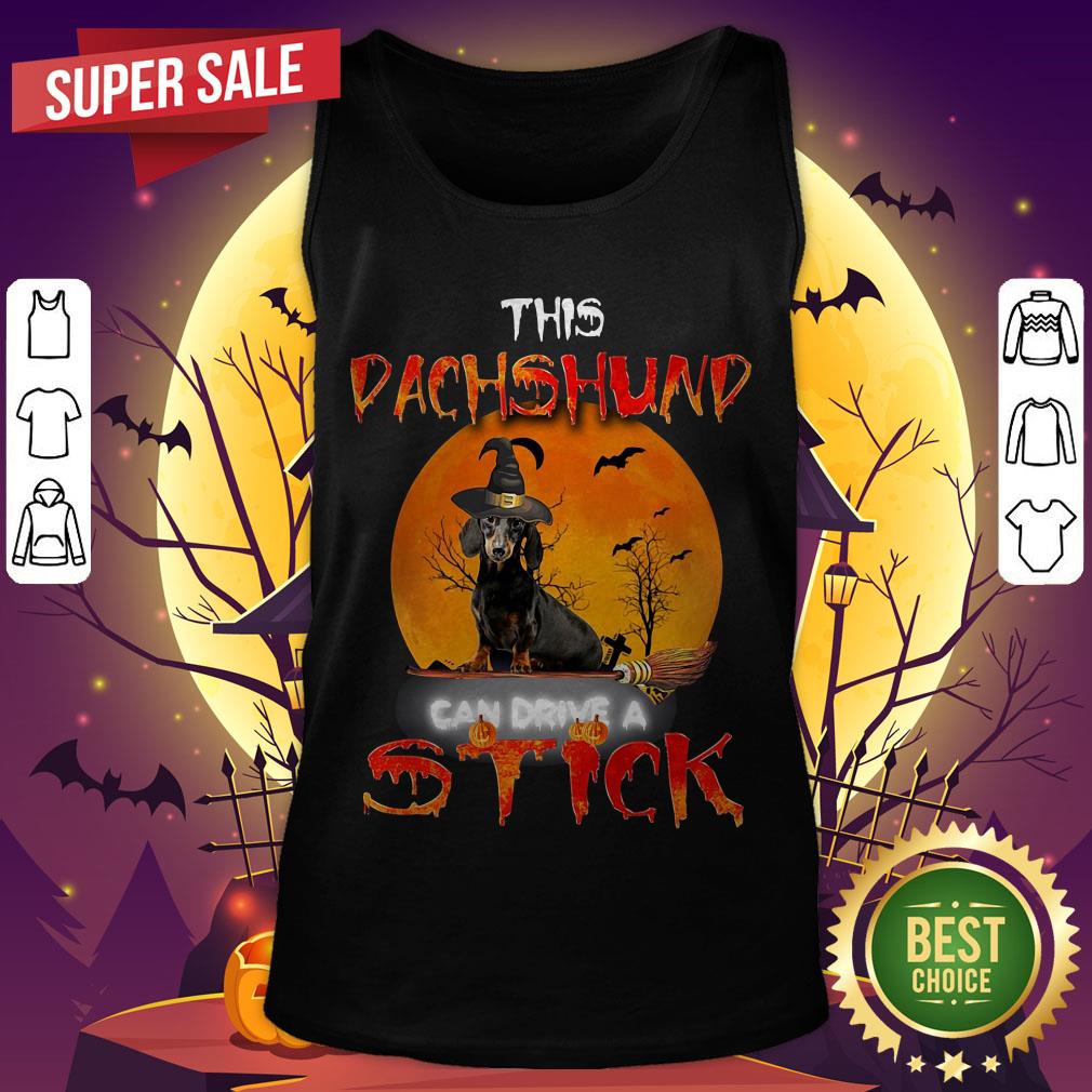 This Dachshund Witch Can Drive A Stick Halloween Shirt