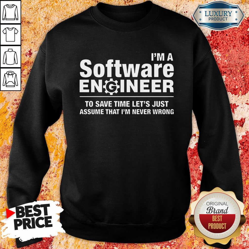 Top Im A Software Engineer Never Wrong Shirt