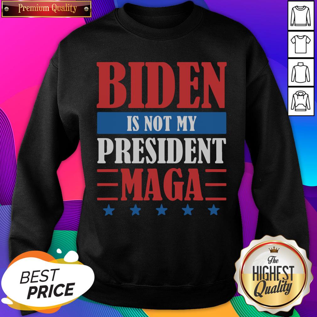 Top Joe Biden Is Not My President Maga Stars Shirt