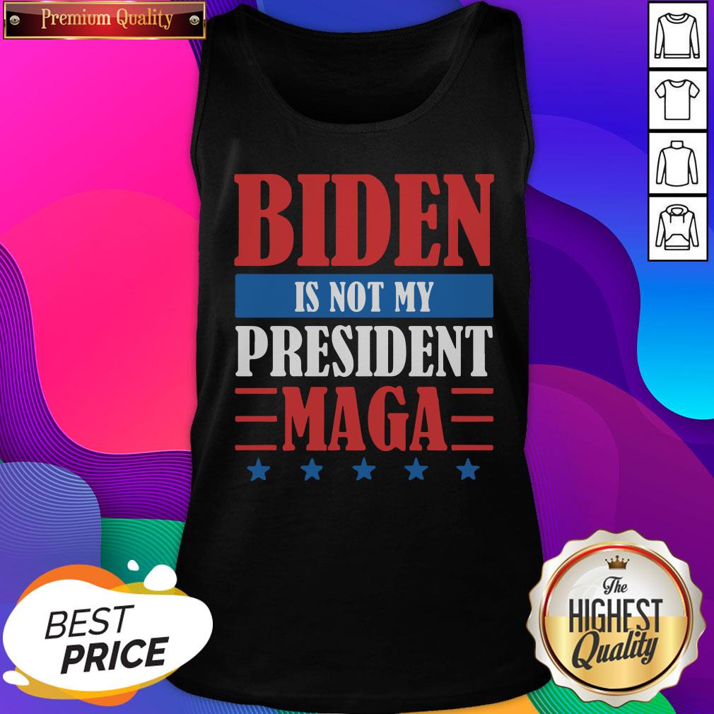 Top Joe Biden Is Not My President Maga Stars Shirt