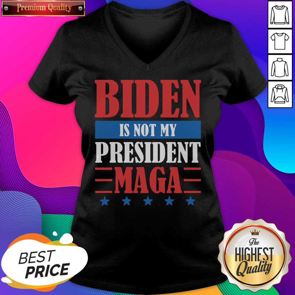 Top Joe Biden Is Not My President Maga Stars Shirt