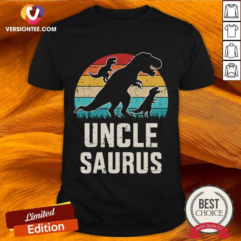 Unclesaurus Vintage Dinosaur For Uncle And Father's Day Shirt