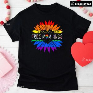 Free Mom Hugs LGBT Sunflower T-Shirt