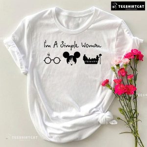 I’m A Simple Woman I Like Harry Potter Disney Mickey Mouse And Friends T-Shirt