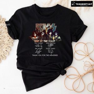 KISS End Of The Road Thank You For The Memories Signatures T-Shirt