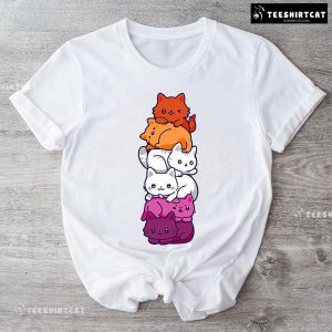 Cute Cats Lesbian Pride T-Shirt
