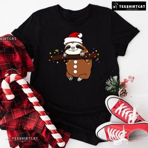 Santa Sloth Christmas T-Shirt – Kids Tee