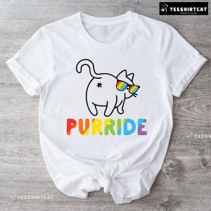 Purride Funny LGBT Cat T-Shirt