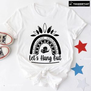 Let’s Hang Out Butterfly Sloth T-Shirt