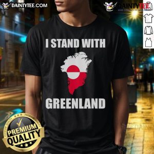 Good I Stand With Greenland T-Shirt featuring a bold design supporting Greenland's environment and culture.
