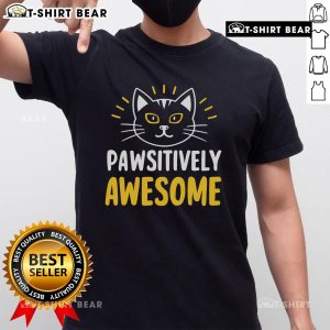 Top Cute Pawsitively Awesome T-Shirt featuring an adorable dog graphic and vibrant colors, perfect for pet lovers.