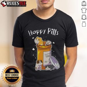 Adorable anime-style t-shirt featuring cute guinea pigs with pills design, perfect for pet lovers and anime fans.