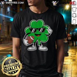 Good Football St Patrick's Day Shamrock T-Shirt featuring a vibrant shamrock design for festive sports fans.