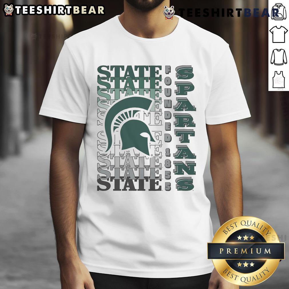 Awesome Michigan State Spartans Gradient Wordmark T Shirt Awesome Michigan State Spartans Gradient Wordmark T-Shirt featuring vibrant green and white colors, perfect for fans.