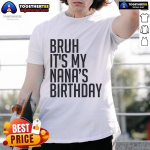 Alt Text: Nana's birthday t-shirt featuring 'Happy Queen' crown design, perfect for celebrating with style and fun.