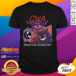 Funny ghosts with attitude on a Lavender Town Pokmon T-shirt, showcasing a playful design for Pokmon fans.