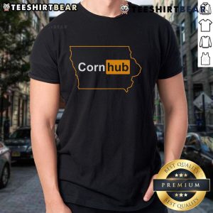 Top Cornhub Iowa T-Shirt featuring a fun design celebrating Iowas unique corn culture and humor.